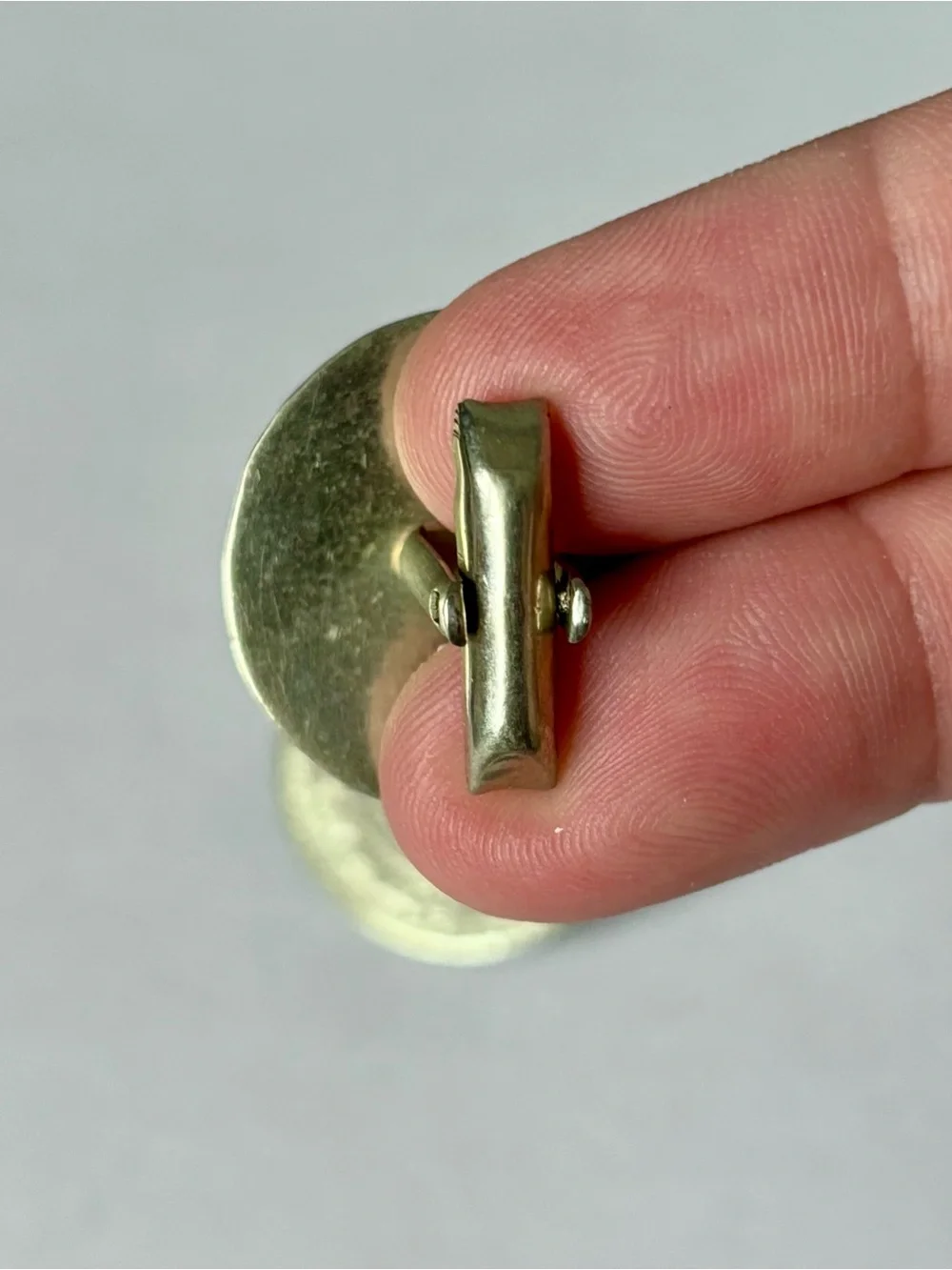 Vintage Alpaca Mexican Aztec Cuff links pair of 2